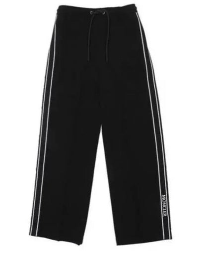 Women's Satin Track Pants Black - MONCLER - BALAAN 2