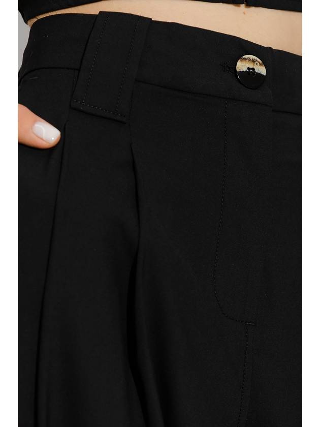 Ganni Pleat-front Trousers, Women's, Black - GANNI - BALAAN 5