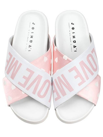 Joshua Sandals 10115HE PINK HEART light pink slippers - JOSHUA SANDERS - BALAAN 1