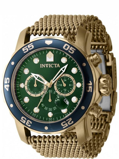 Invicta Pro Diver Chronograph GMT Date Quartz Green Dial Men's Watch 47241 - INVICTA - BALAAN 1