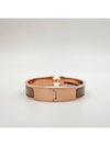 Clic H Bracelet Rose Gold & Marron Glace - HERMES - BALAAN 10