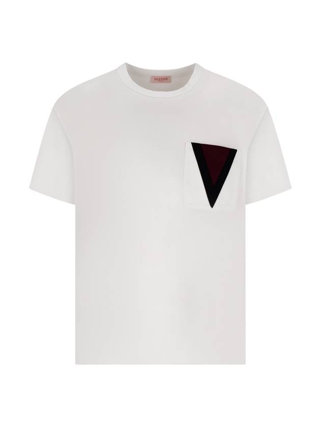 V logo short sleeve t-shirt white - VALENTINO - BALAAN 2