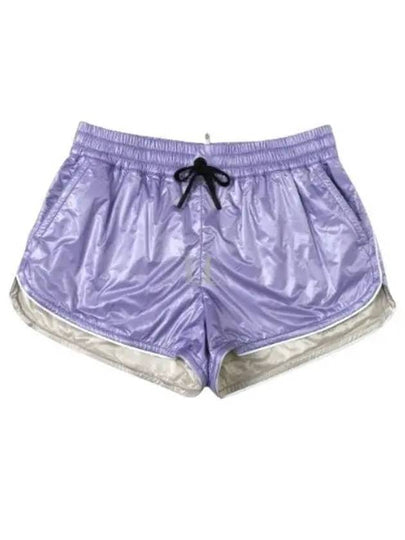 Women's Ripstop Nylon Shorts Purple - MONCLER - BALAAN 2