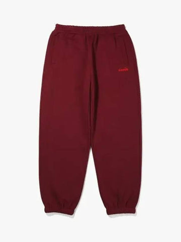 Diadora Comfy Brushed Sweatpants WINE - DIADORA - BALAAN 1