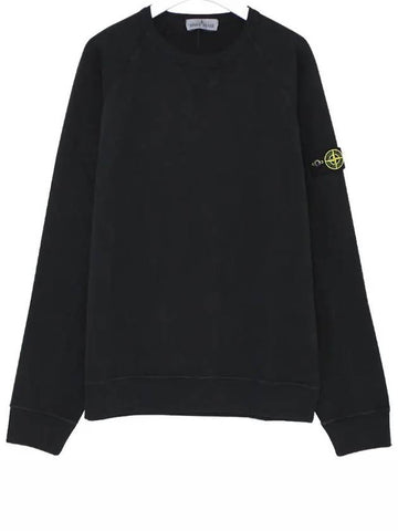 Kids 60141 Crewneck Cotton Sweatshirt Black - STONE ISLAND - BALAAN 1