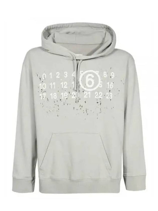 Number Logo Hoodie Sage - MAISON MARGIELA - BALAAN 1