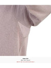 Compass Badge Crew Neck Ribbed Cotton Knit Top Pink - STONE ISLAND - BALAAN 8