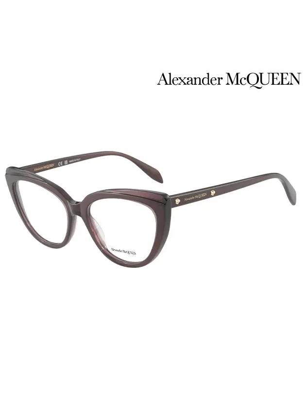 Glasses frame AM0253O 003 cat eye acetate women s - ALEXANDER MCQUEEN - BALAAN 3