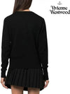 Logo Patch Cardigan Black - VIVIENNE WESTWOOD - BALAAN 4