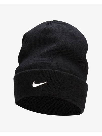 Peak Swoosh Beanie Black - NIKE - BALAAN 2