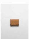 Small Leather Wallet Caramel - PRADA - BALAAN 2