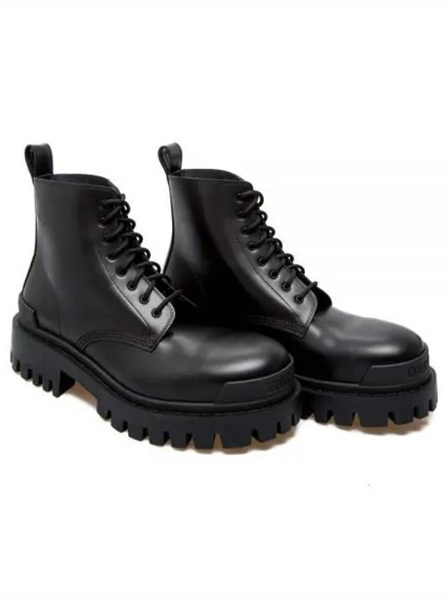 Leather Strike Ankle Boots Black - BALENCIAGA - BALAAN 2