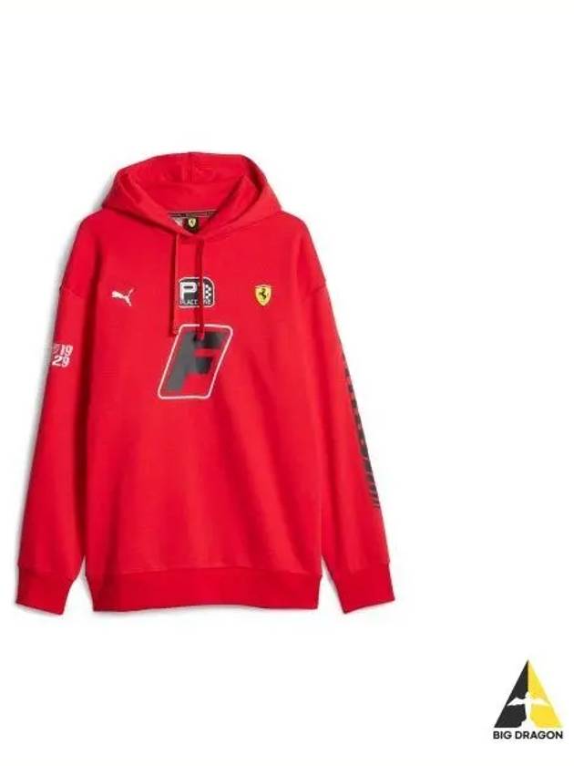 Ferrari Race Garage Crew Hooded Sweatshirt Red 621119 02 - PUMA - BALAAN 1