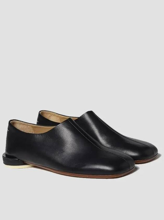 Square Toe Flat Loafers Black - MAISON MARGIELA - BALAAN 2