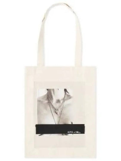 Men's x Natacha Ramsay Levi Contemplation Tote Bag Ecru - A.P.C. - BALAAN 2