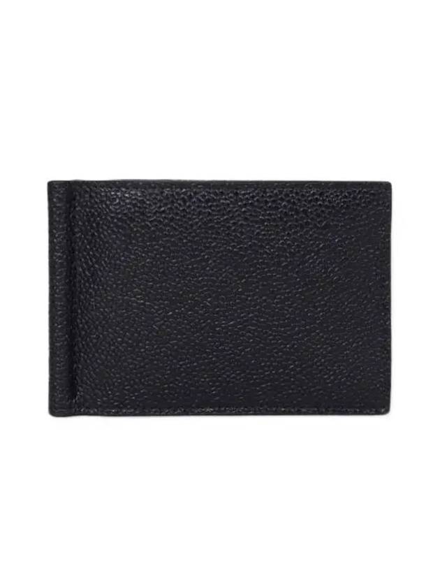 Men's Three Stripes Tab Classic Money Clip Card Wallet Black - THOM BROWNE - BALAAN 2