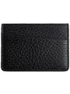 Grain Leather Stitch Card Wallet Black - MAISON MARGIELA - BALAAN 4