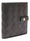 Intrecciato Zipper Half Wallet Grey - BOTTEGA VENETA - BALAAN 4