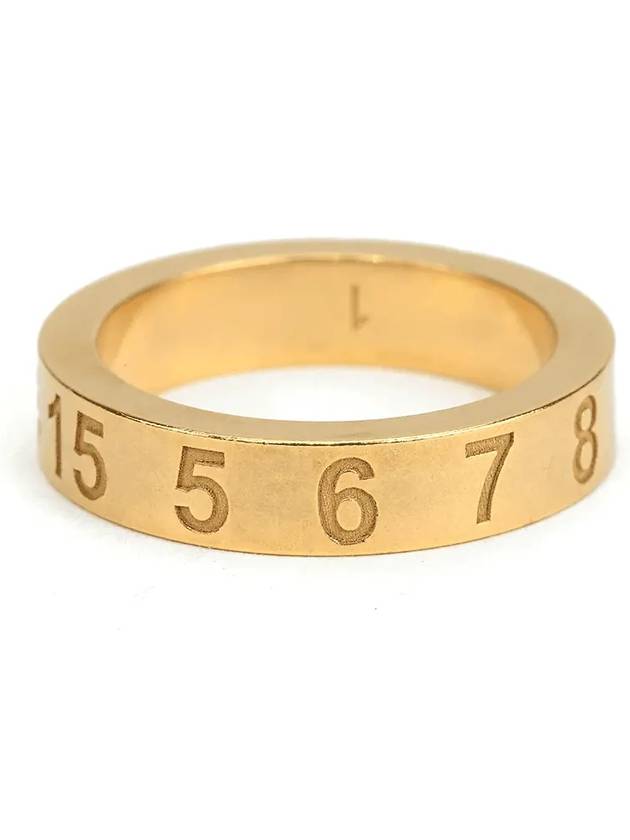 Numerical Engraved Logo Ring Gold - MAISON MARGIELA - BALAAN 3