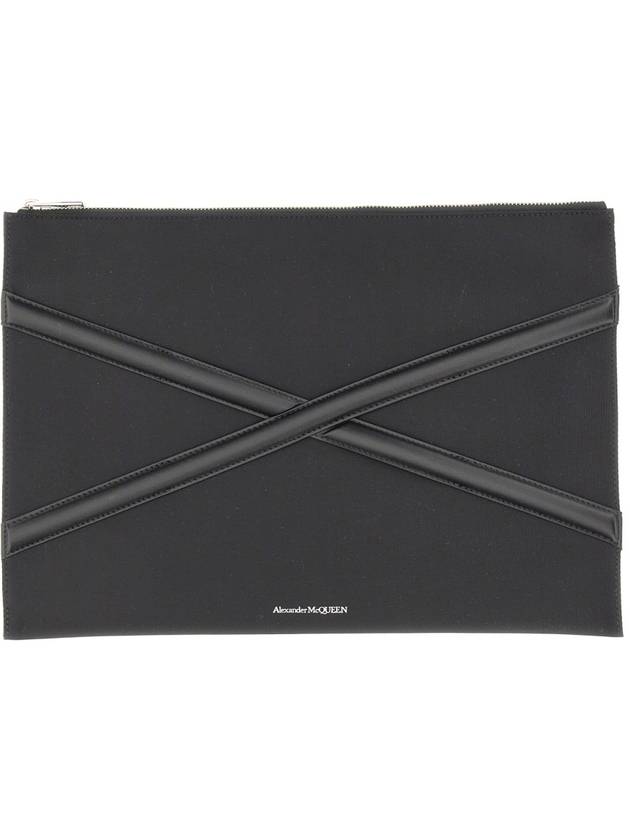 Harness Nylon Clutch Bag Black - ALEXANDER MCQUEEN - BALAAN 2