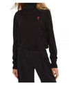 De Coeur Wool Turtleneck Black - AMI - BALAAN 2