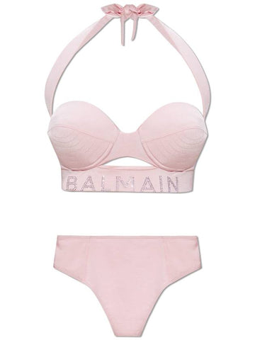 Balmain Two-piece Swimsuit, Women's, Pink - BALMAIN - BALAAN 1