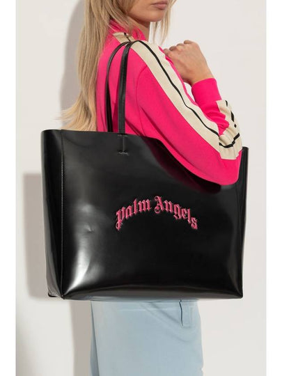 Palm Angels Eco-leather Shopper Bag, Women's, Black - PALM ANGELS - BALAAN 2