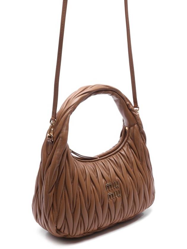 Wander Materasse Nappa Leather Shoulder Bag Brown - MIU MIU - BALAAN 4