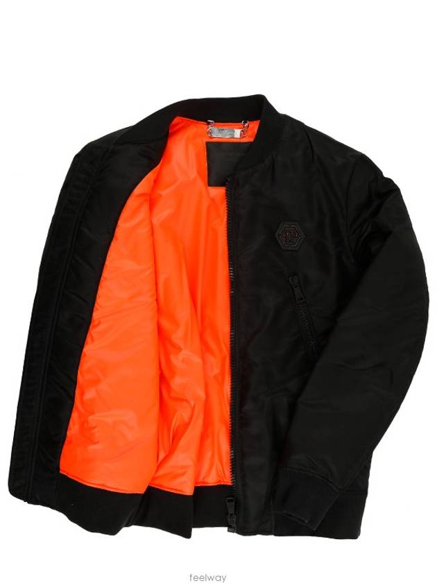 Nylon Bomber Jacket Black - PHILIPP PLEIN - BALAAN 5