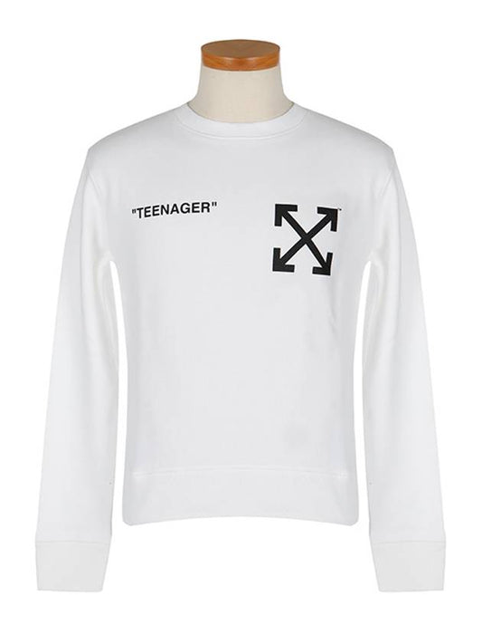 flame bat crew neck long sleeve t-shirt - OFF WHITE - BALAAN 2