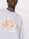 Teddy Bear Sweatshirt Grey - PALM ANGELS - BALAAN 3