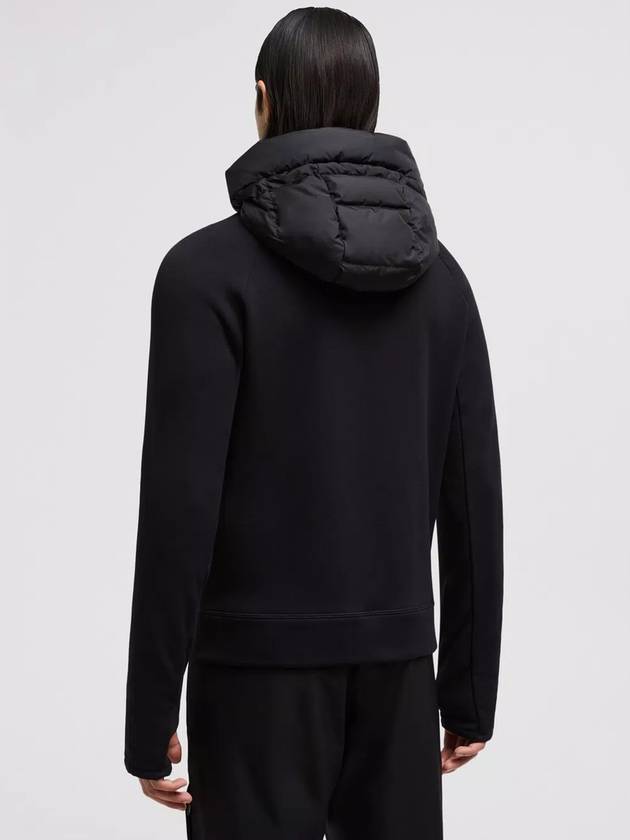 Grenoble Padded Zip-Up Hoodie Black - MONCLER - BALAAN 3