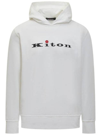 24SS Hooded Sweatshirt UMK037801 BIANCO White - KITON - BALAAN 2