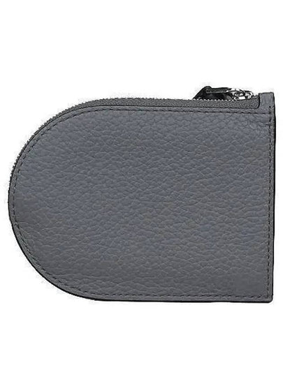 AB0612AQY0 Findi Taurillon gray leather zipper card wallet - DELVAUX - BALAAN 2