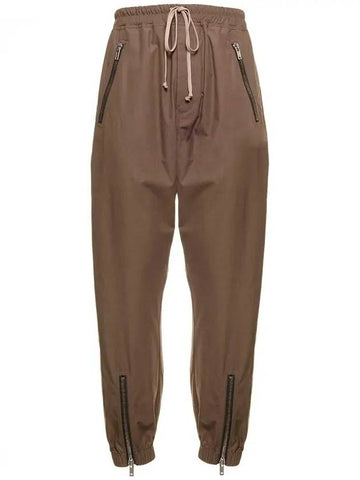 Tequyatl Light Cotton Track Pants Dust - RICK OWENS - BALAAN.