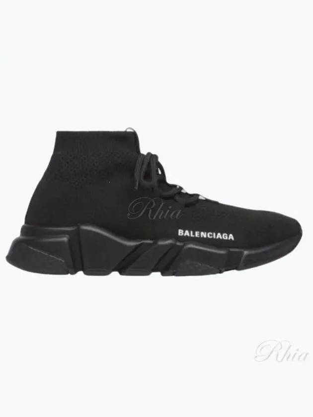 Women's Speedrunner Lace-Up High Top Sneakers Black - BALENCIAGA - BALAAN 2