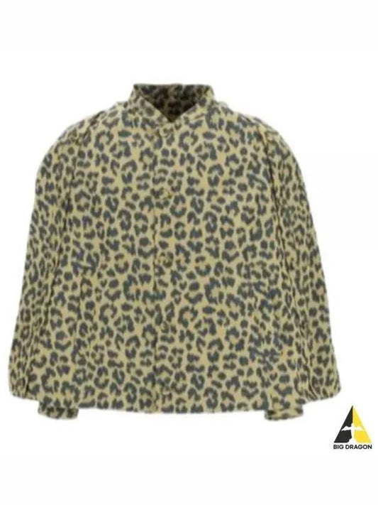 Leopard Print Short Cape Jacket Yellow - DIOR - BALAAN 2