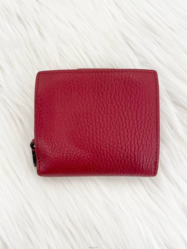 Daol Sangin Store GG Marmont Flap Half Wallet Red 523193 Condition A - GUCCI - BALAAN 3