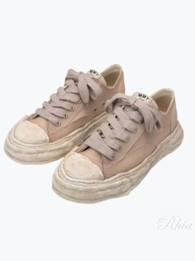 24 A12FW706 Brown Peterson 23 OG Sole Canvas Low Top Sneakers - MIHARA YASUHIRO - BALAAN 1