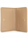 Matelasse Nappa Leather Card Wallet Beige - MIU MIU - BALAAN 5