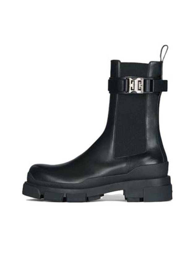 4G Buckle Leather Chelsea Boots Black - GIVENCHY - BALAAN 2