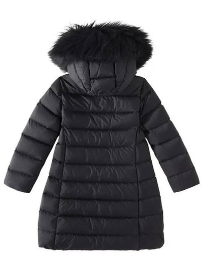 Moncler Kids 8 10 ABELLE Fur Hooded Down Coat Black - MONCLER - BALAAN 2