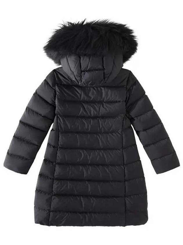 Moncler Junior 14 ABELLE Fur Hood Down Coat Black - MONCLER - BALAAN 3