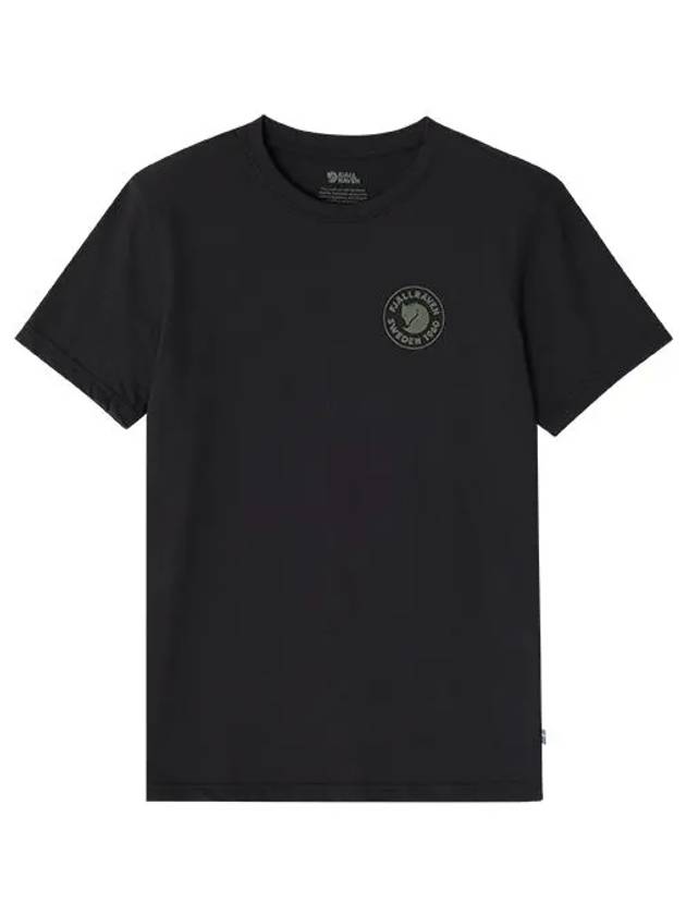 87313 550 1960 Logo Black Men's Short Sleeve T-Shirt - FJALL RAVEN - BALAAN 1