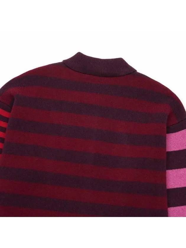 Lirio Wool Polo Knit Top Burgundy - ISABEL MARANT - BALAAN 5