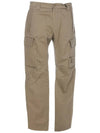 Men's Metropolis Stretch Satin Cargo Straight Pants Silver Sage - CP COMPANY - BALAAN 2