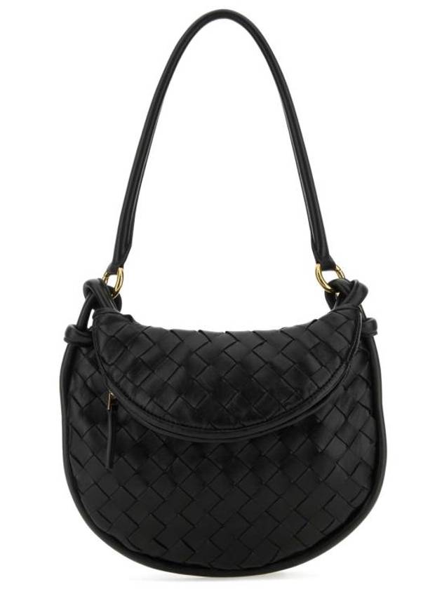 Intrecciato Gemelli Small Shoulder Bag Black - BOTTEGA VENETA - BALAAN 1