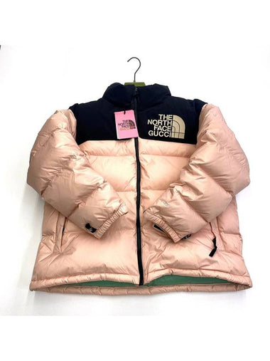 x The North Face padded jacket light pink - GUCCI - BALAAN 1