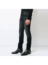 Black Knee Diss Jeans 489342 Y805L 1407 - SAINT LAURENT - BALAAN 4