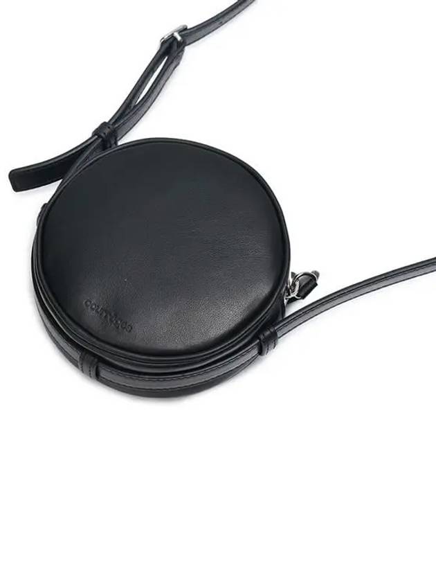 Reedition Logo Circle Shoulder Bag Black - COURREGES - BALAAN 5